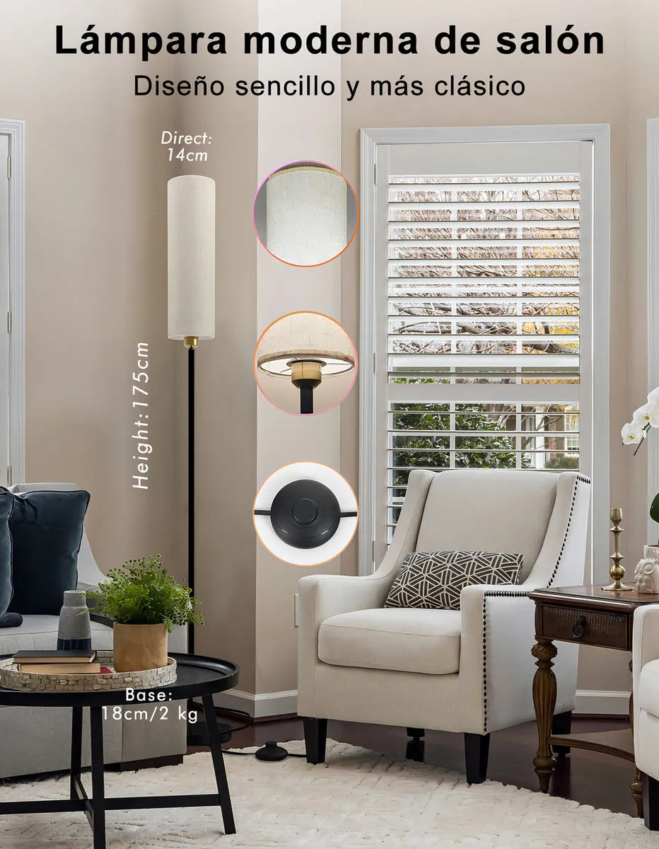 Miniatura 2 de Lampara De Pie Moderna Rgb Minimalista M